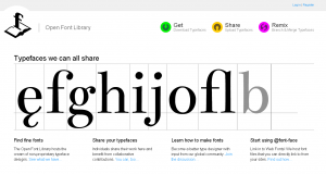 openfontlibrary openfontlibrary